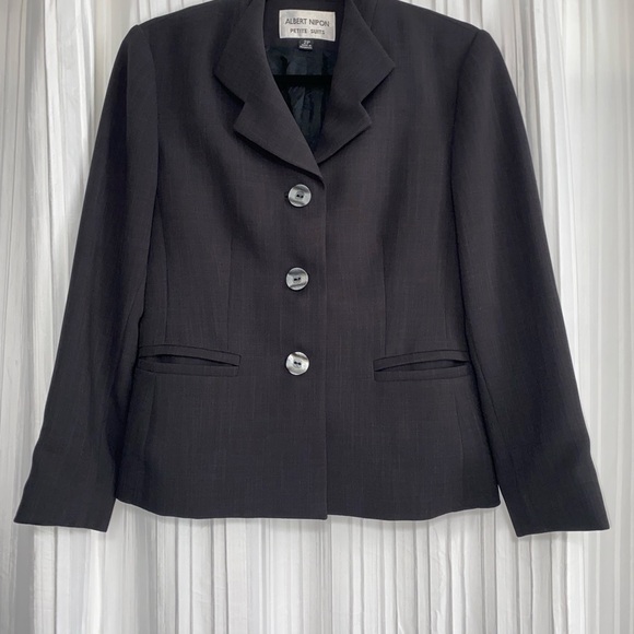 Albert Nipon Women's Black Blazer - Picture 1 of 4
